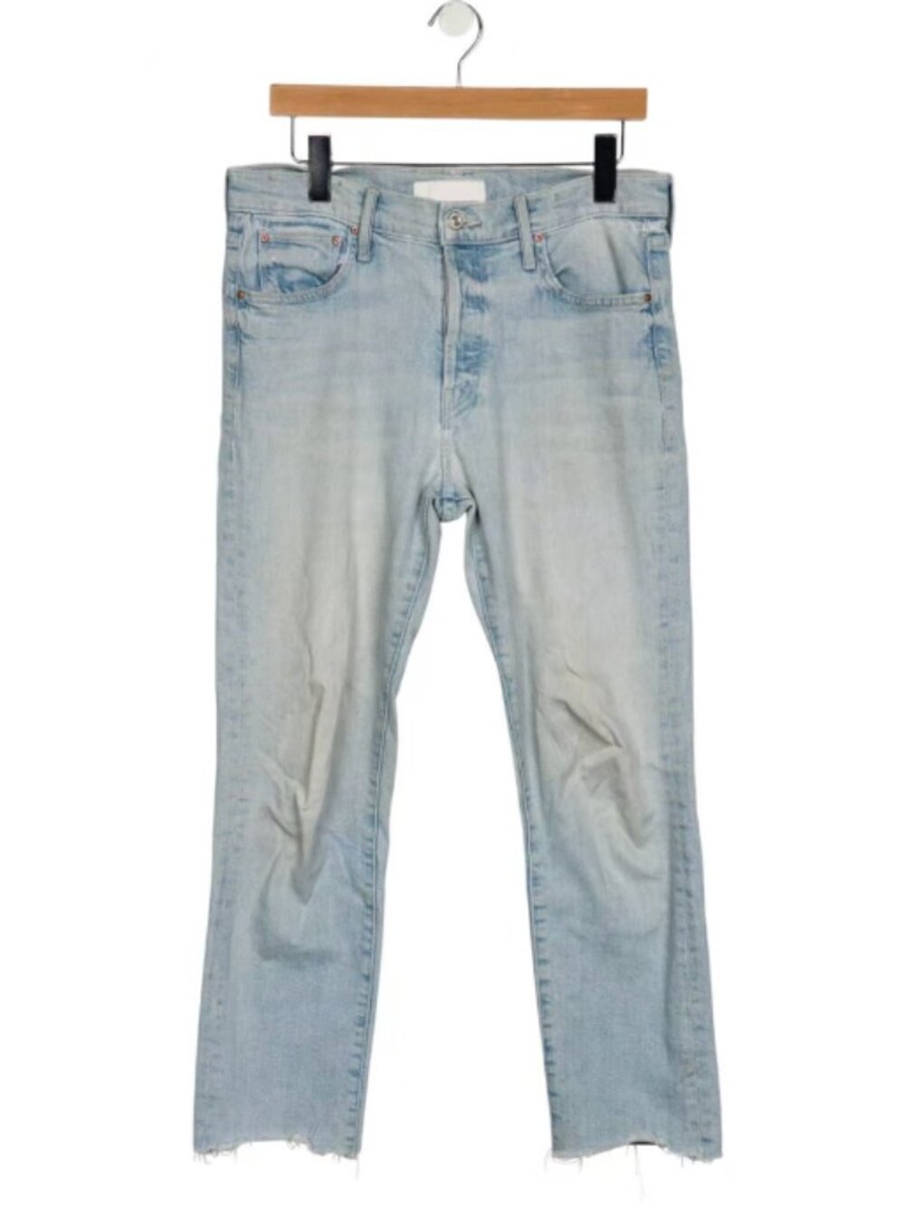 Mother Straight Leg Jeans Size 28 — Light Wash